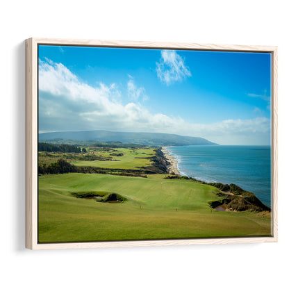 Bandon Dunes Golf Courses At Bandon, Ore, USA 2, Floating Framed Canvas Print Wall Art
