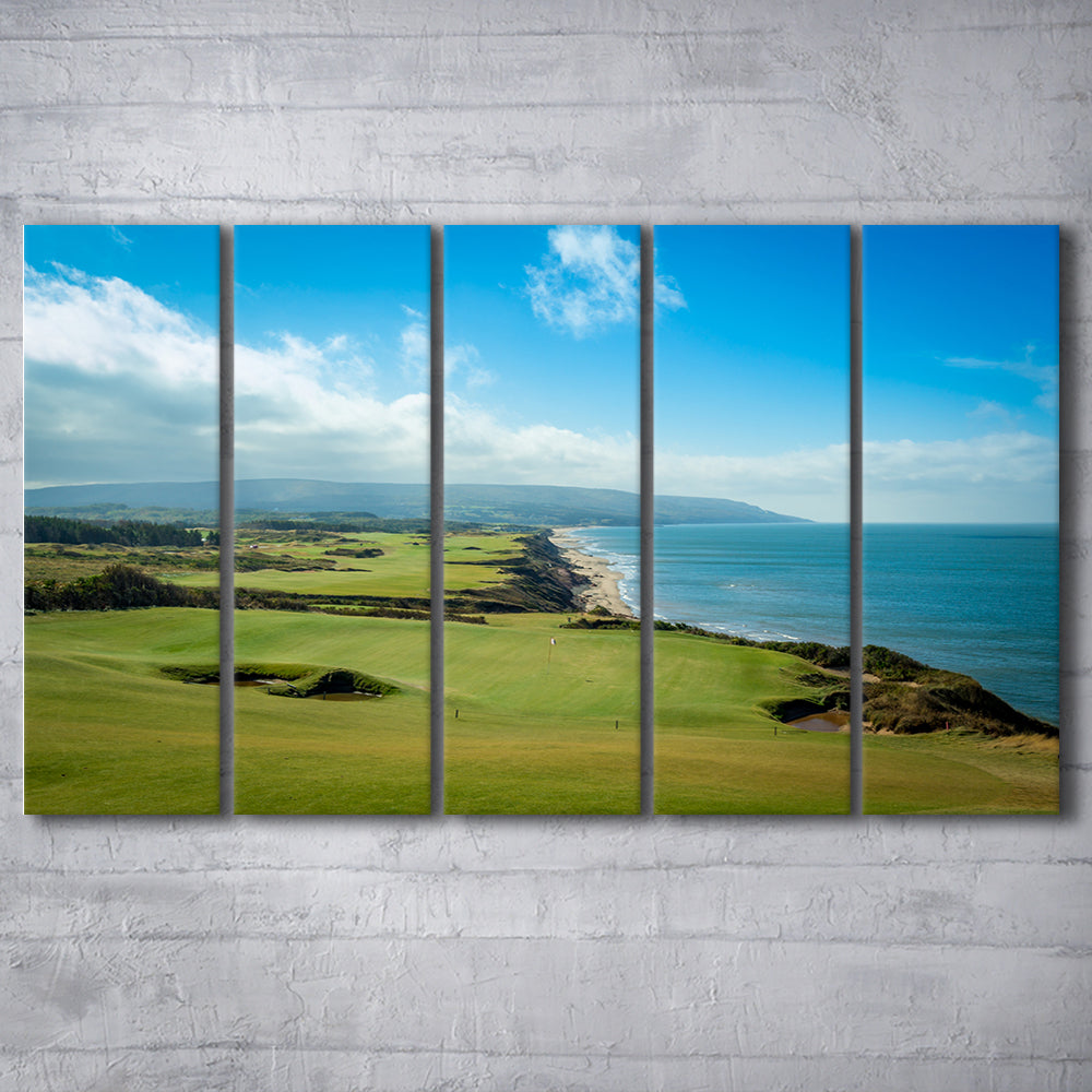 Bandon Dunes Golf Courses At Bandon, Ore, USA 2, Golf Art Print, Extra Large Canvas Print Wall Art