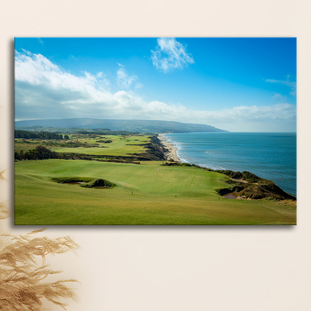 Bandon Dunes Golf Courses At Bandon, Ore, USA 2, Golf Art Print,Gifts Golf Lover