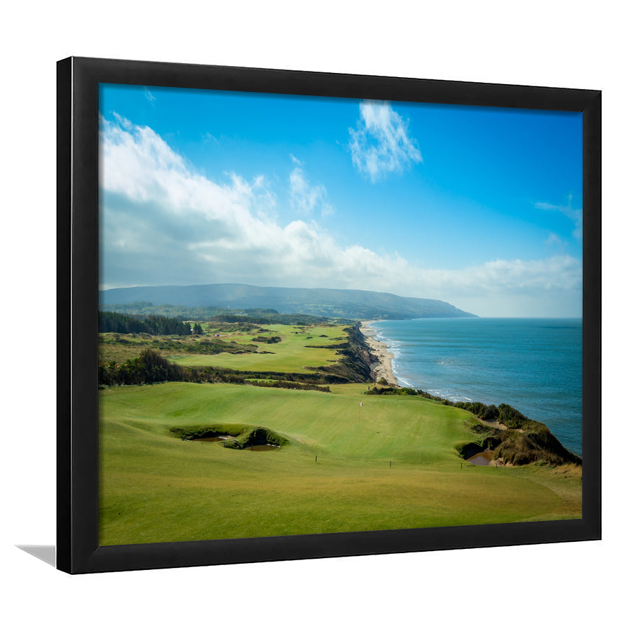 Bandon Dunes Golf Courses At Bandon, Ore, USA 2, Framed Art Print Wall Decor, Picture Framed