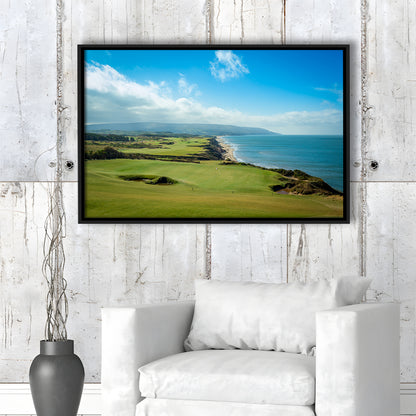 Bandon Dunes Golf Courses At Bandon, Ore, USA 2, Floating Framed Canvas Print Wall Art