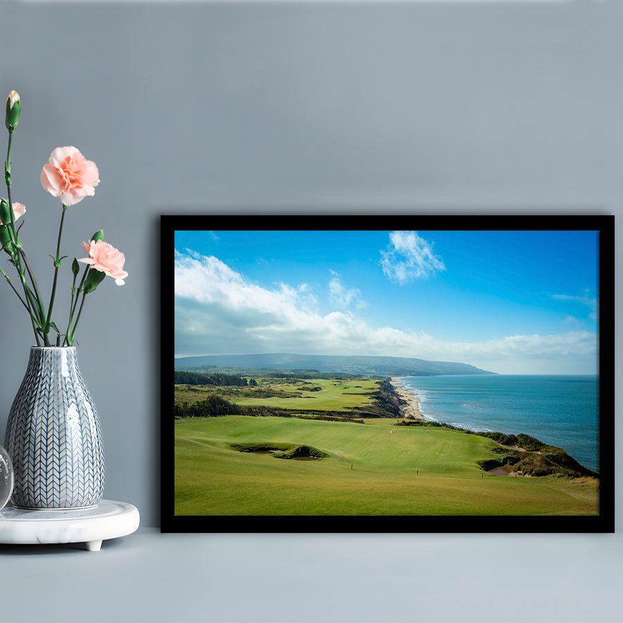 Bandon Dunes Golf Courses At Bandon, Ore, USA 2, Framed Art Print Wall Decor, Picture Framed