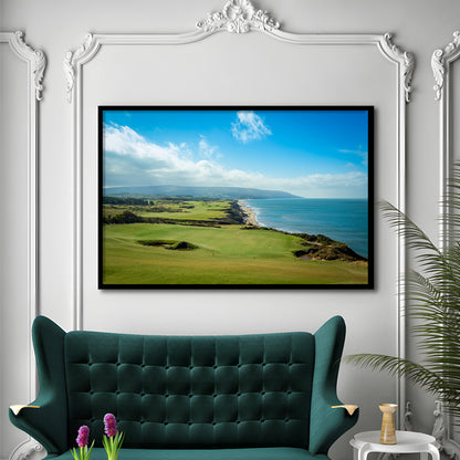 Bandon Dunes Golf Courses At Bandon, Ore, USA 2, Framed Art Print Wall Decor, Picture Framed