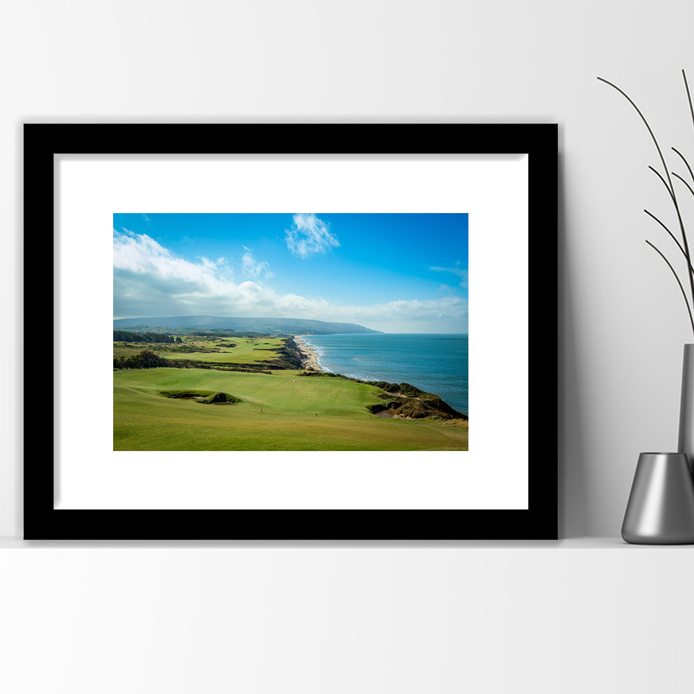 Bandon Dunes Golf Courses At Bandon, Ore, USA 2, Goft Art Print, Framed Art Print White Border Wall Decor