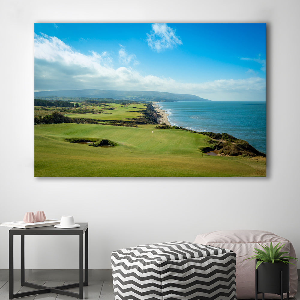 Bandon Dunes Golf Courses At Bandon, Ore, USA 2, Golf Art Print,Gifts Golf Lover