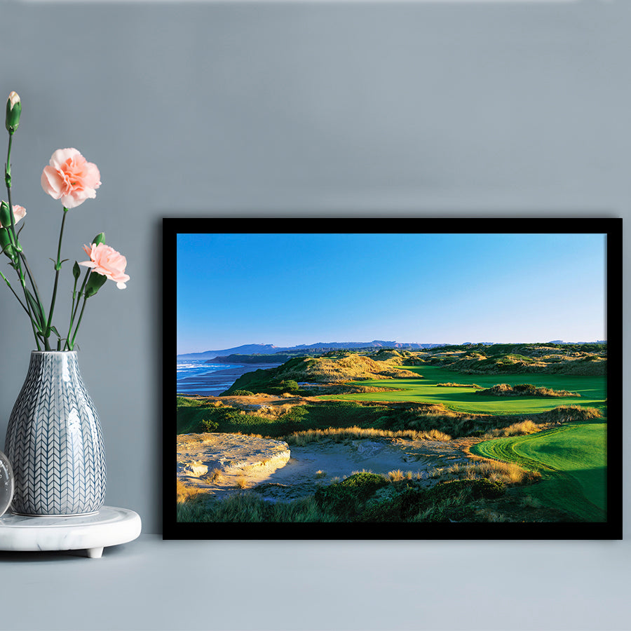 Bandon Dunes Hole 05, Bandon, Oregon, Framed Art Print Wall Decor, Picture Framed