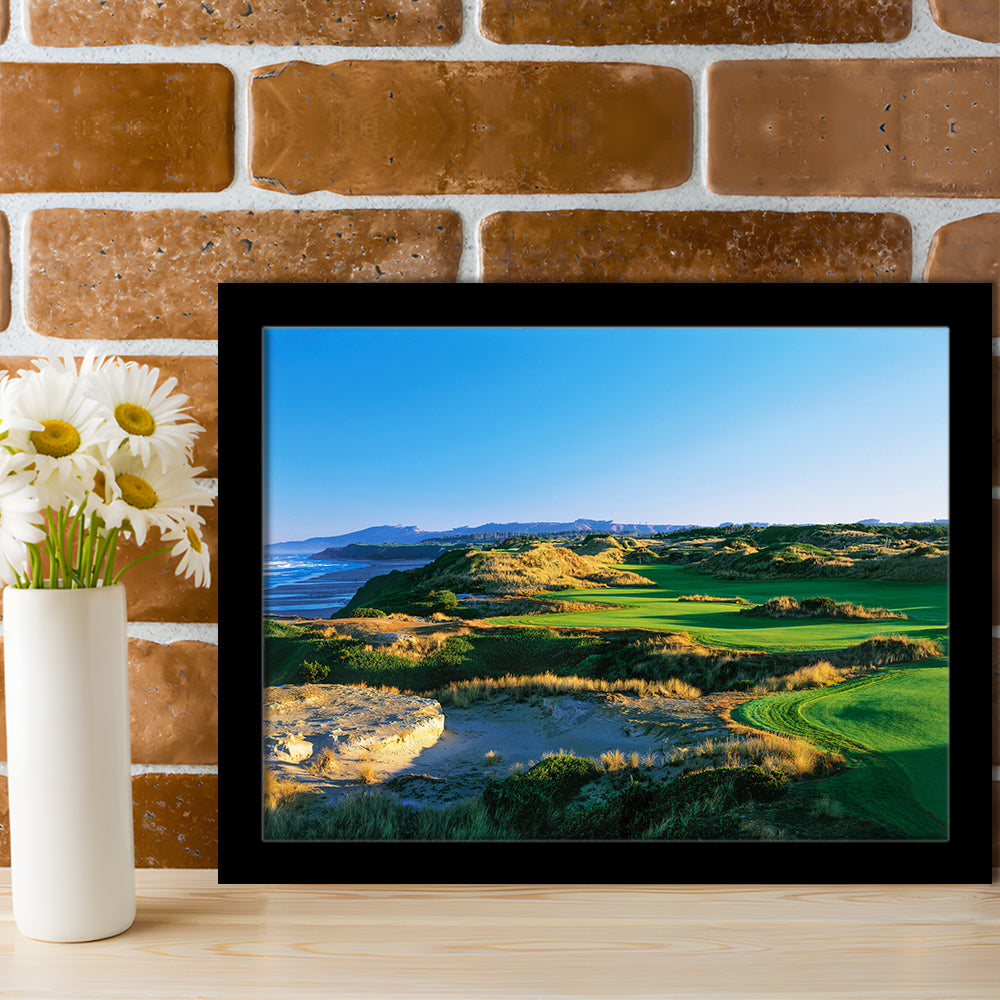 Bandon Dunes Hole 05, Bandon, Oregon, Framed Art Print Wall Decor, Picture Framed