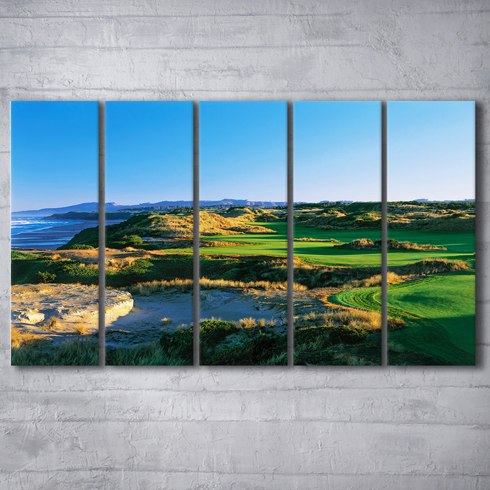 Bandon Dunes Hole 05, Bandon, Oregon, Golf Art Print, Extra Large Canvas Print Wall Art