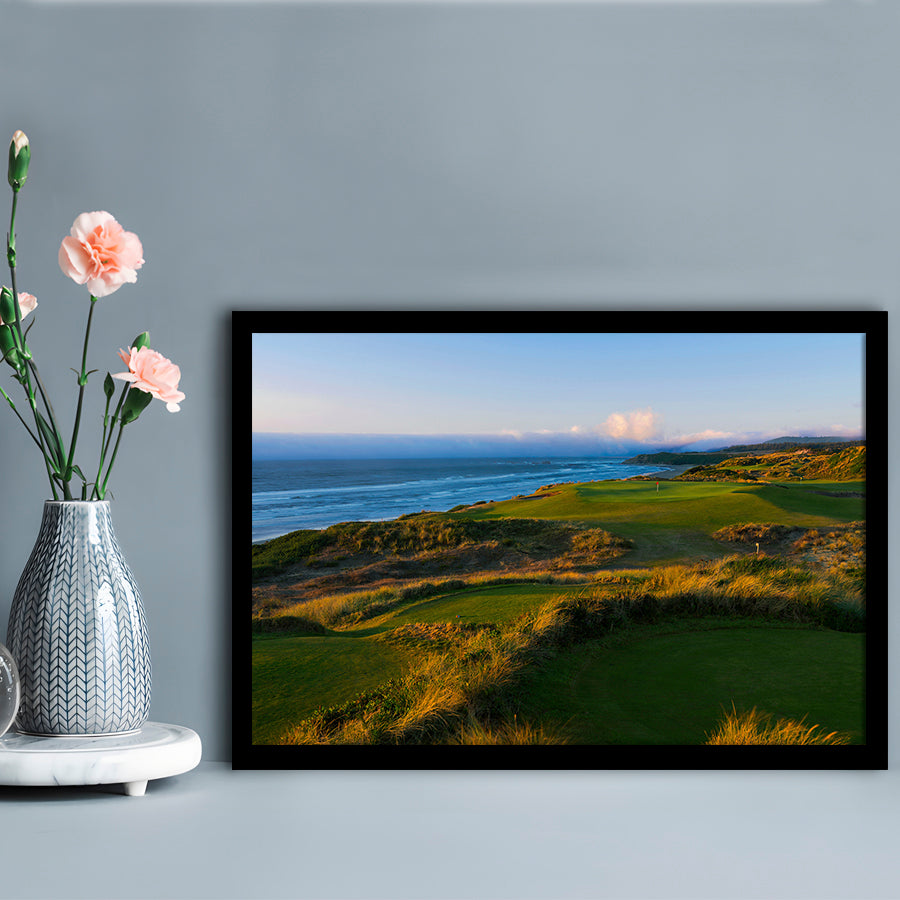 Bandon Dunes Hole 06, Bandon, Oregon, Framed Art Print Wall Decor, Picture Framed