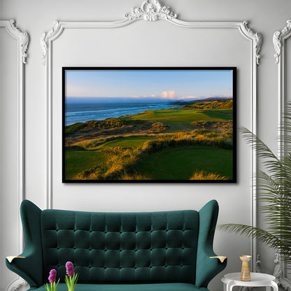 Bandon Dunes Hole 06, Bandon, Oregon, Framed Art Print Wall Decor, Picture Framed