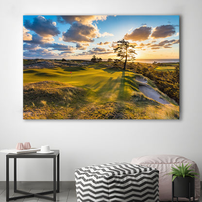 Bandon Preserve Golf Course Hole 11 Sunset 2 Fine Art, Golf Art Print,Gifts Golf Lover