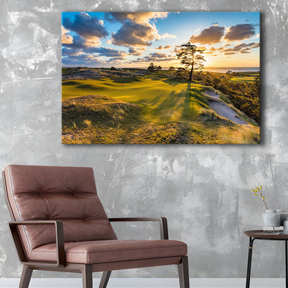 Bandon Preserve Golf Course Hole 11 Sunset 2 Fine Art, Golf Art Print,Gifts Golf Lover