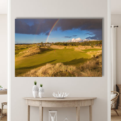 Bandon Preserve Golf Course, Hole 1 Rainbow Fine Art, Golf Art Print,Gifts Golf Lover
