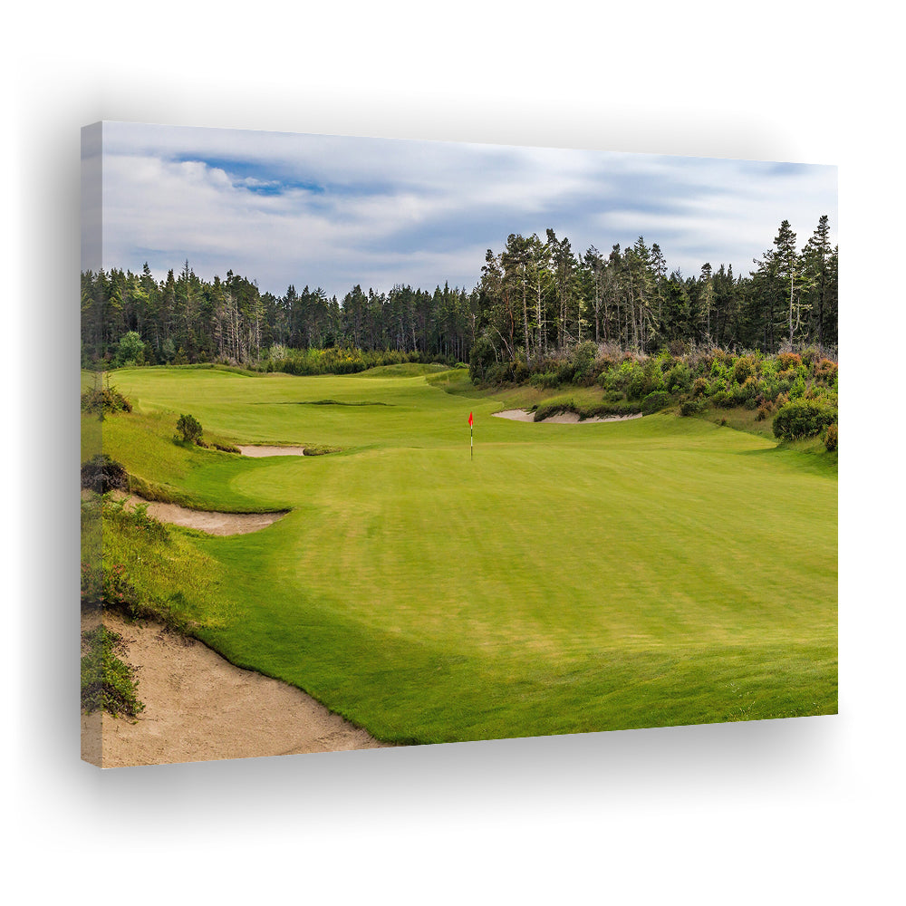 Bandon Trails Golf Course, Hole 15 Fine Art, Golf Art Print,Gifts Golf Lover