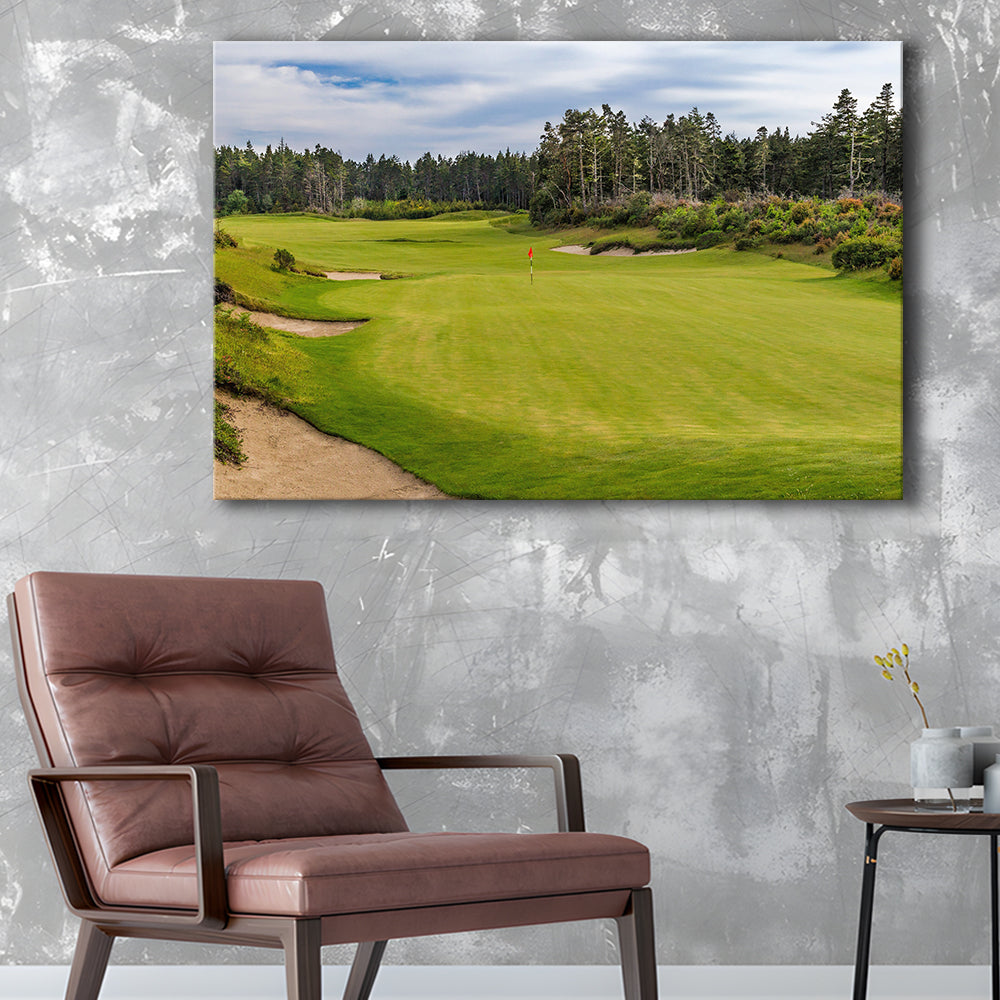 Bandon Trails Golf Course, Hole 15 Fine Art, Golf Art Print,Gifts Golf Lover