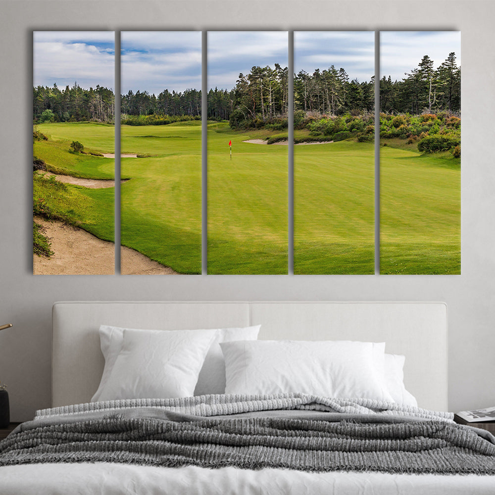 Bandon Trails Golf Course, Hole 15 Fine Art, Golf Art Print, Extra Large Canvas Print Wall Art