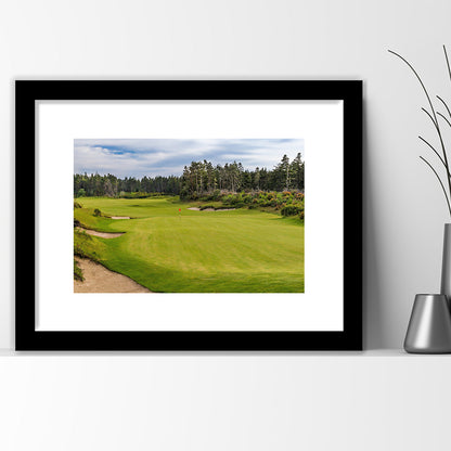 Bandon Trails Golf Course, Hole 15 Fine Art, Goft Art Print, Framed Art Print White Border Wall Decor