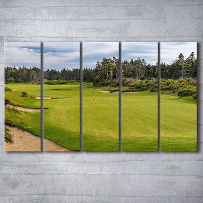 Bandon Trails Golf Course, Hole 15 Fine Art, Golf Art Print, Extra Large Canvas Print Wall Art