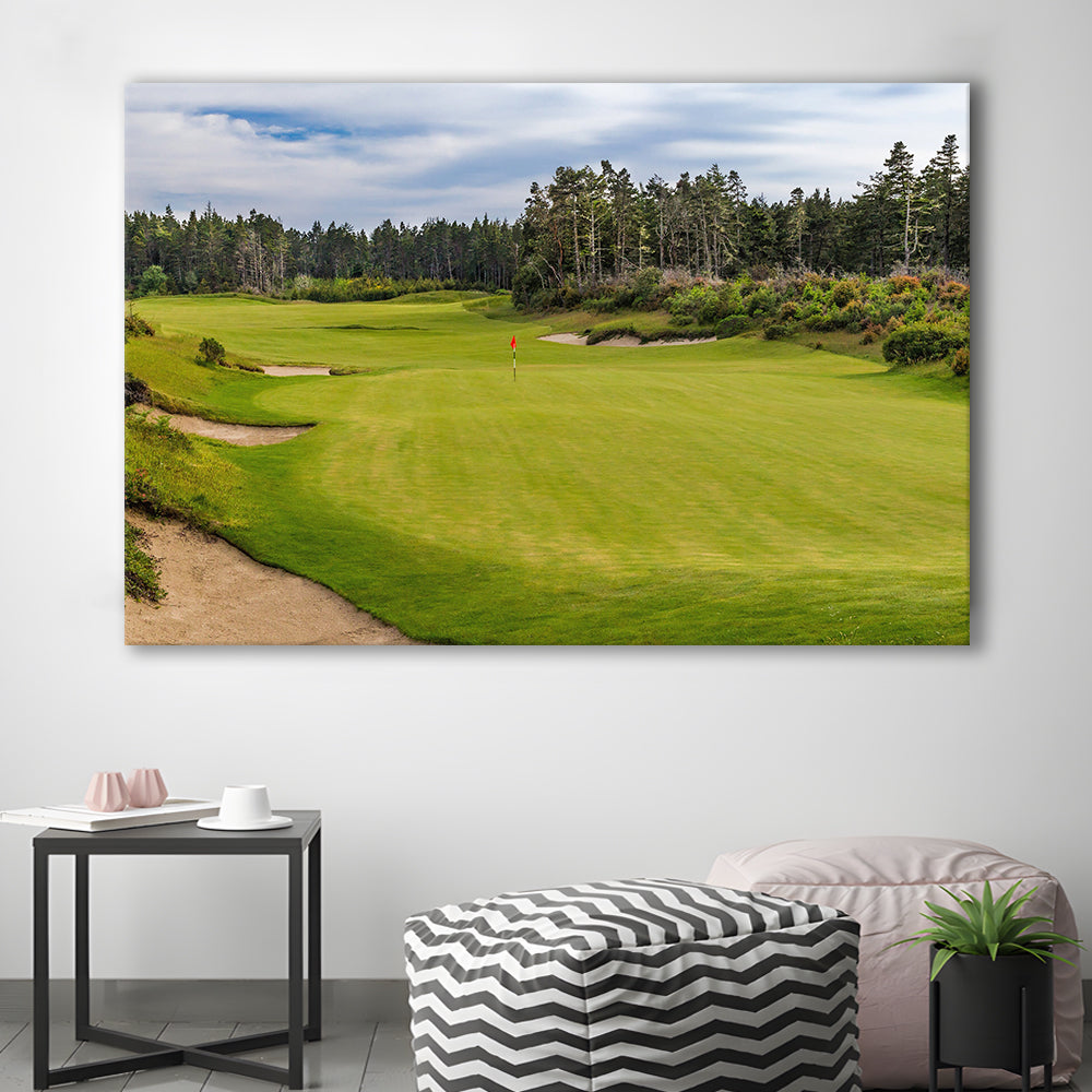 Bandon Trails Golf Course, Hole 15 Fine Art, Golf Art Print,Gifts Golf Lover