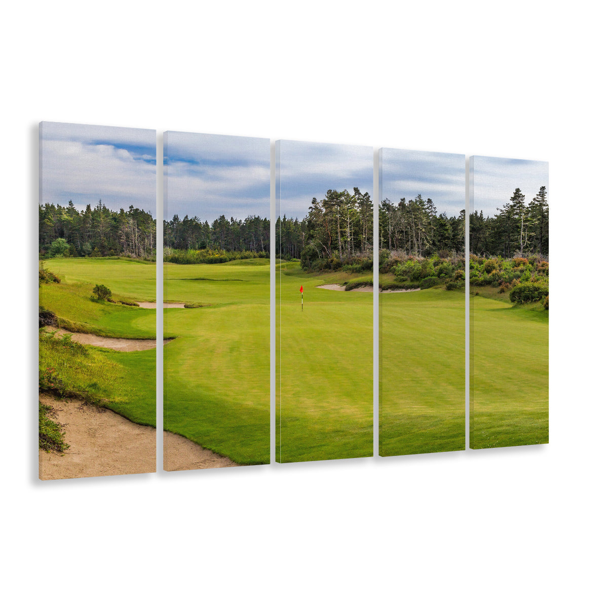 Bandon Trails Golf Course, Hole 15 Fine Art, Golf Art Print, Extra Large Canvas Print Wall Art