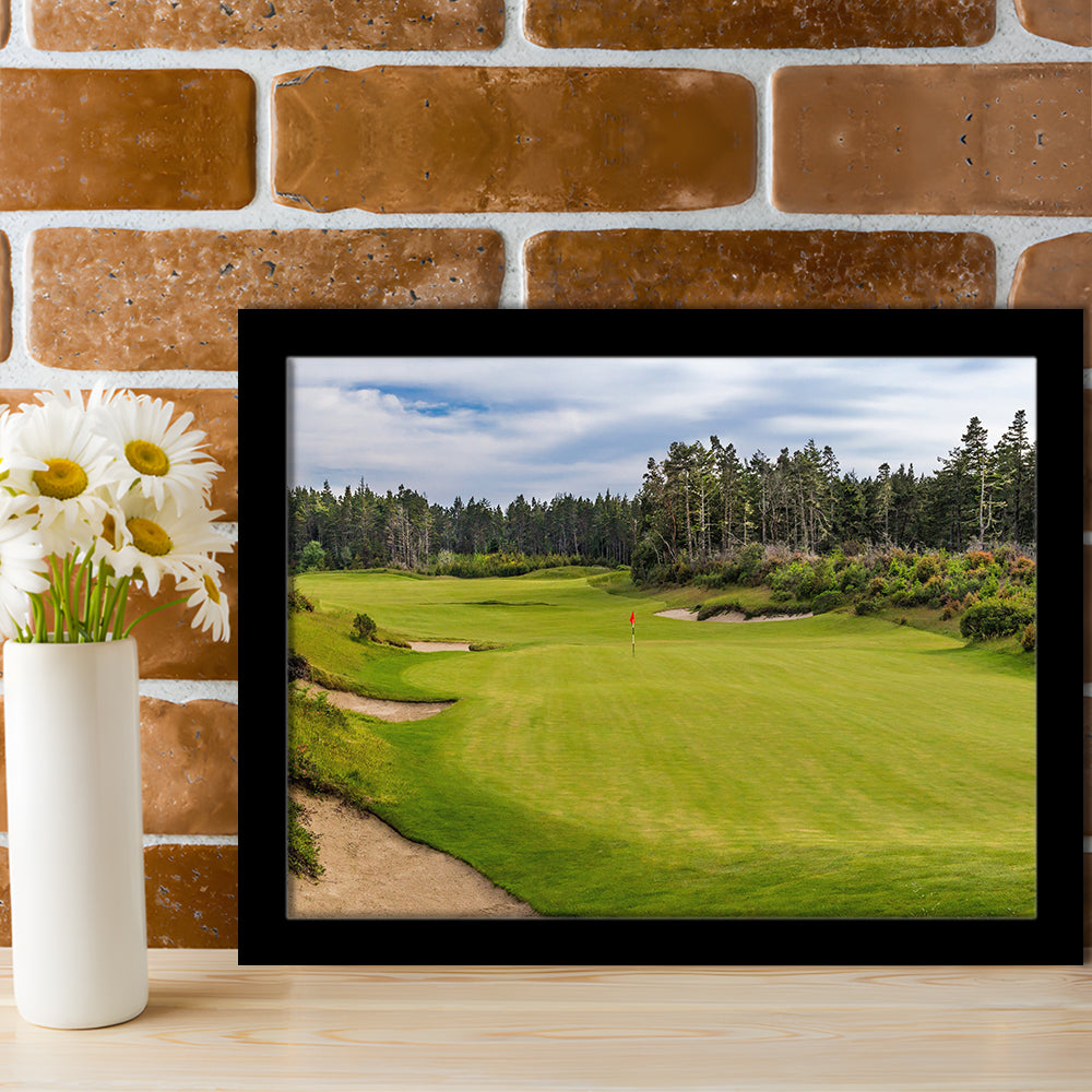 Bandon Trails Golf Course, Hole 15 Fine Art, Framed Art Print Wall Decor, Picture Framed