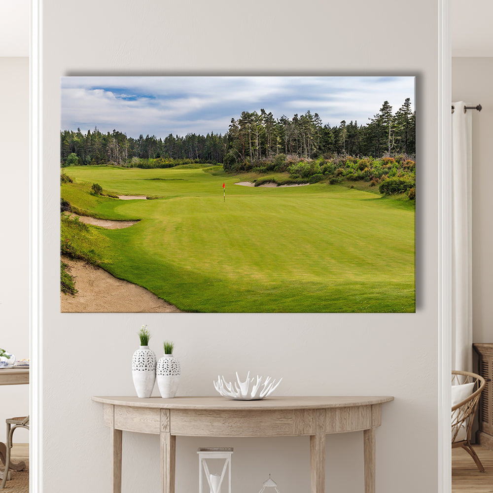 Bandon Trails Golf Course, Hole 15 Fine Art, Golf Art Print,Gifts Golf Lover