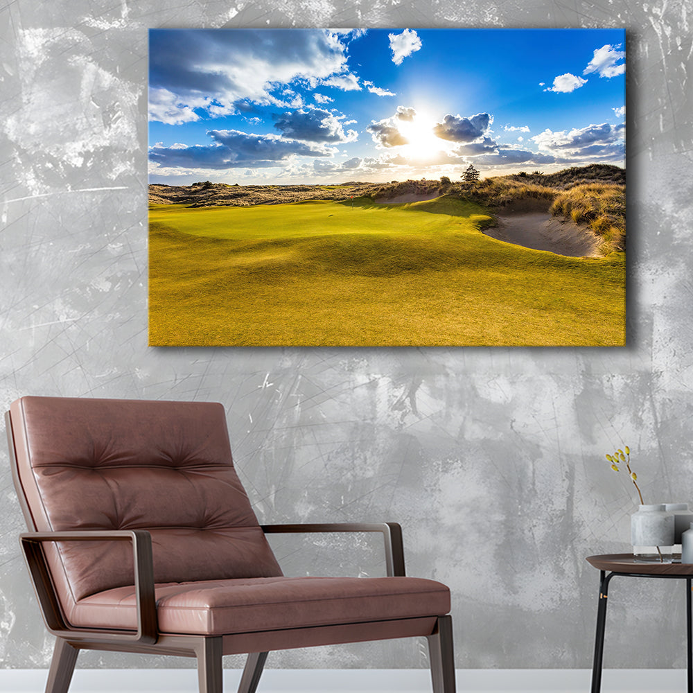 Bandon Trails Golf Course, Hole 18 Fine Art, Golf Art Print,Gifts Golf Lover