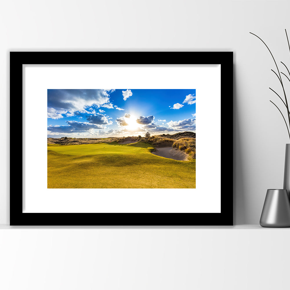 Bandon Trails Golf Course, Hole 18 Fine Art, Goft Art Print, Framed Art Print White Border Wall Decor