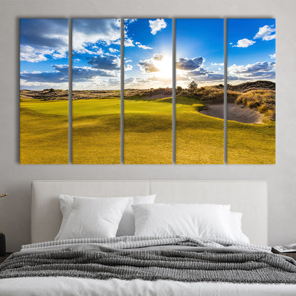 Bandon Trails Golf Course, Hole 18 Fine Art, Golf Art Print, Extra Large Canvas Print Wall Art