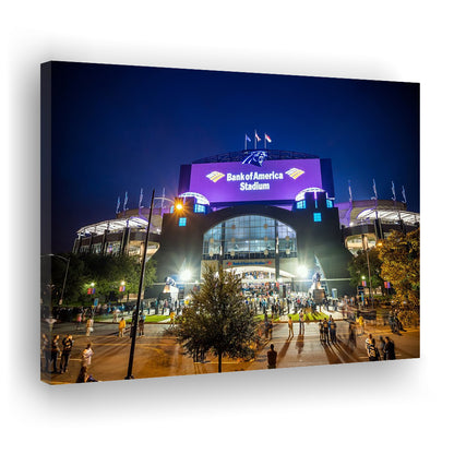Bank of America Stadium, Stadium Canvas, Sport Art, Gift for him, Man Cave Decor, Art Print, Canvas Print Wall Art