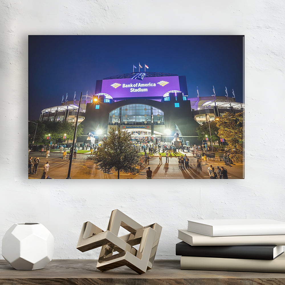 Bank of America Stadium, Stadium Canvas, Sport Art, Gift for him, Man Cave Decor, Art Print, Canvas Print Wall Art