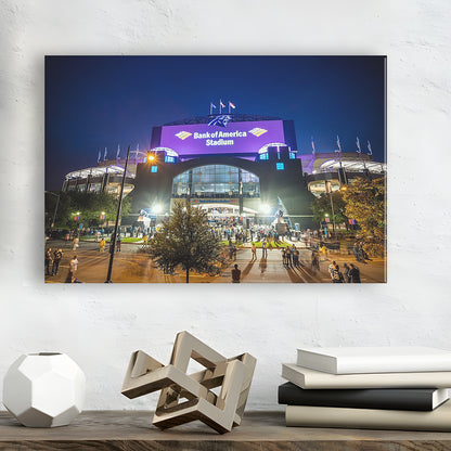 Bank of America Stadium, Stadium Canvas, Sport Art, Gift for him, Man Cave Decor, Art Print, Canvas Print Wall Art
