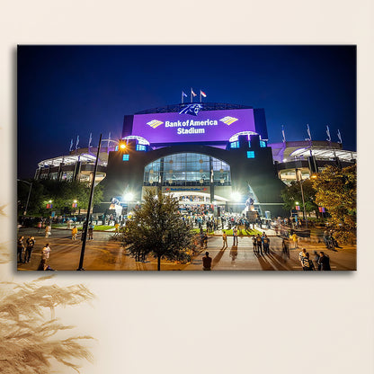 Bank of America Stadium, Stadium Canvas, Sport Art, Gift for him, Man Cave Decor, Art Print, Canvas Print Wall Art