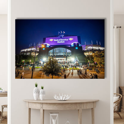 Bank of America Stadium, Stadium Canvas, Sport Art, Gift for him, Man Cave Decor, Art Print, Canvas Print Wall Art