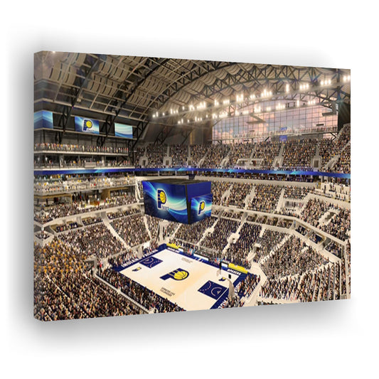 Bankers Life Fieldhouse, Stadium Canvas, Sport Art, Gift for him, Man Cave Decor, Art Print, Canvas Print Wall Art