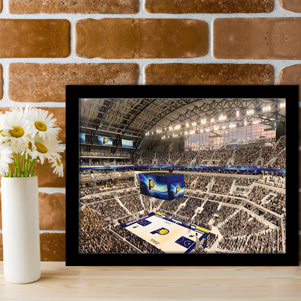 Bankers Life Fieldhouse, Stadium Canvas, Sport Art, Gift for him, Framed Art Print Wall Decor, Picture Framed