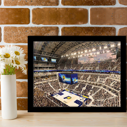 Bankers Life Fieldhouse, Stadium Canvas, Sport Art, Gift for him, Framed Art Print Wall Decor, Picture Framed