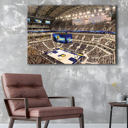 Bankers Life Fieldhouse, Stadium Canvas, Sport Art, Gift for him, Man Cave Decor, Art Print, Canvas Print Wall Art