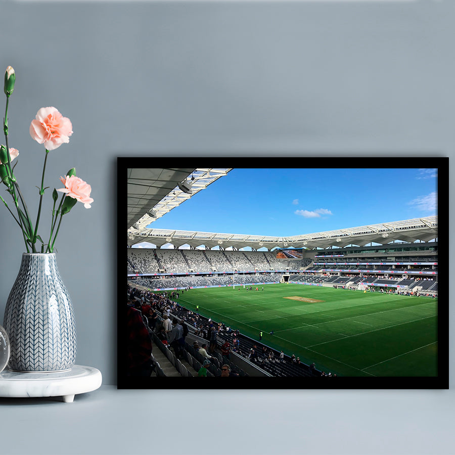 Bankwest Stadium in Australia, Stadium Canvas, Sport Art, Gift for him, Framed Art Print Wall Decor, Picture Framed