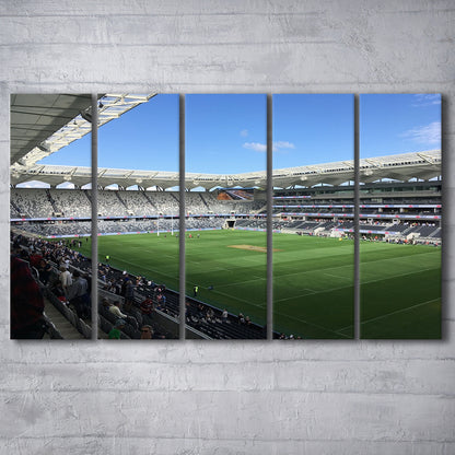 Bankwest Stadium in Australia, Stadium Canvas, Sport Art, 5 Panel B, Extra Large Canvas, Canvas Print Wall Art