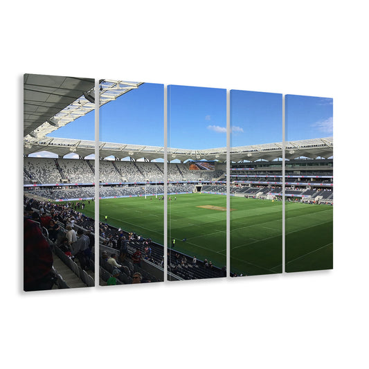 Bankwest Stadium in Australia, Stadium Canvas, Sport Art, 5 Panel B, Extra Large Canvas, Canvas Print Wall Art