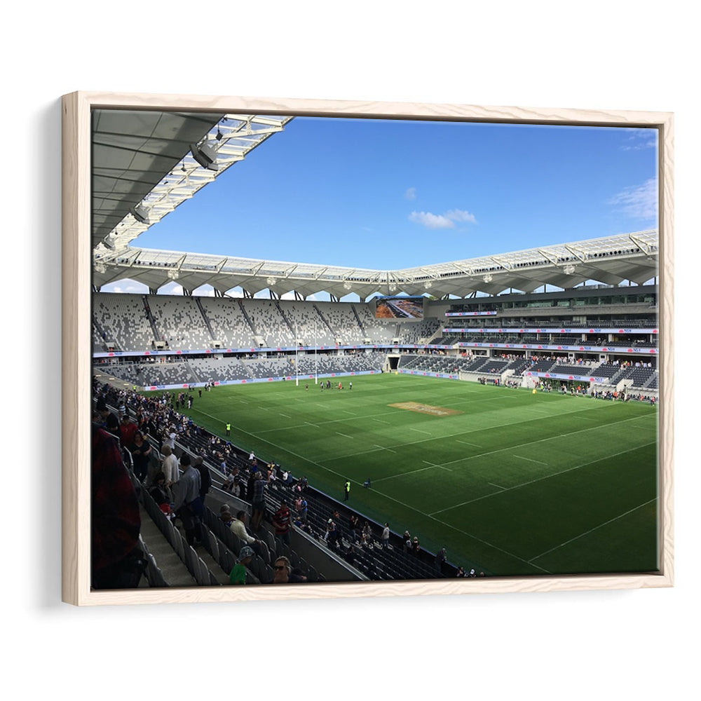 Bankwest Stadium in Australia, Stadium Canvas, Sport Art, Framed Canvas Print Wall Art, Floating Frame