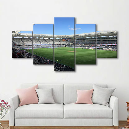 Bankwest Stadium in Australia, Stadium Canvas, Sport Art, Gift for him, 5 Panel, Large Canvas, Canvas Print Wall Art
