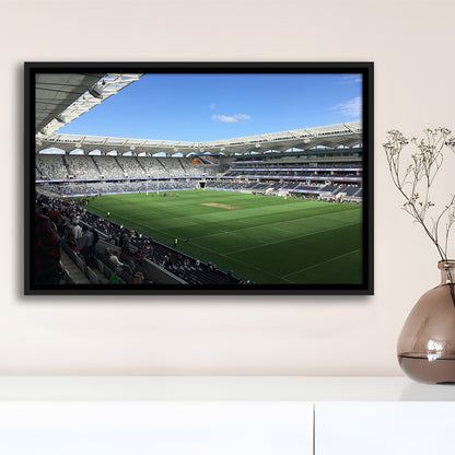 Bankwest Stadium in Australia, Stadium Canvas, Sport Art, Framed Canvas Print Wall Art, Floating Frame