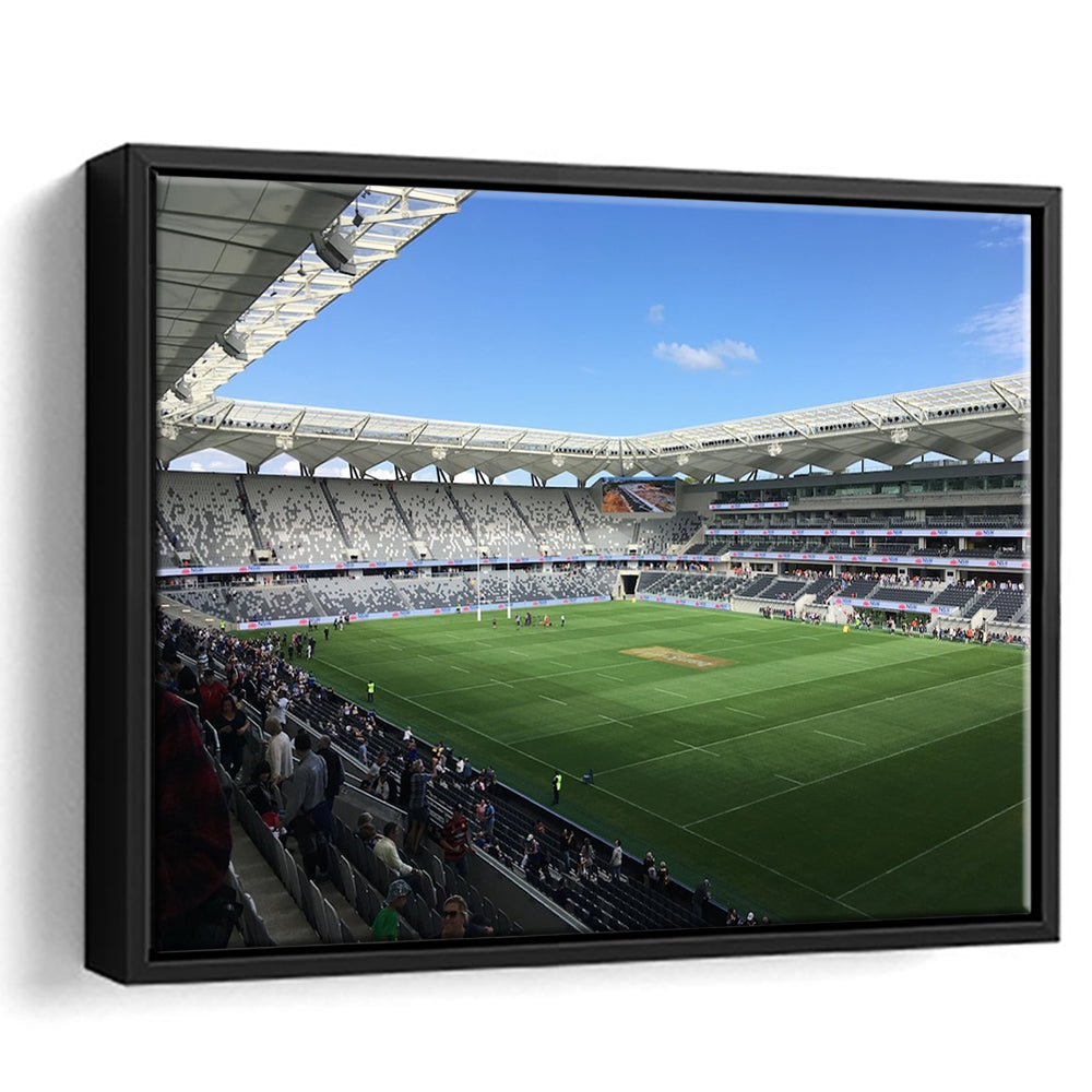 Bankwest Stadium in Australia, Stadium Canvas, Sport Art, Framed Canvas Print Wall Art, Floating Frame