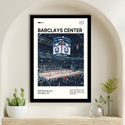 Barclays Center Print, Brooklyn Nets Stadium Art, Gifts for him, Sport Art, Framed Art Print Wall Decor