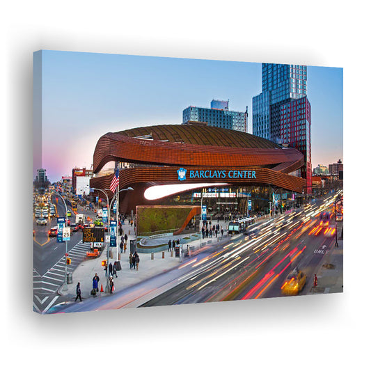 Barclays Center, Stadium Canvas, Sport Art, Gift for him, Man Cave Decor, Art Print, Canvas Print Wall Art