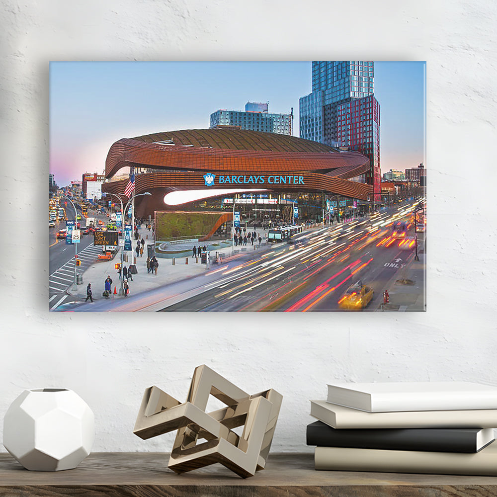 Barclays Center, Stadium Canvas, Sport Art, Gift for him, Man Cave Decor, Art Print, Canvas Print Wall Art