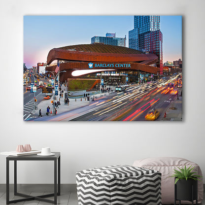 Barclays Center, Stadium Canvas, Sport Art, Gift for him, Man Cave Decor, Art Print, Canvas Print Wall Art