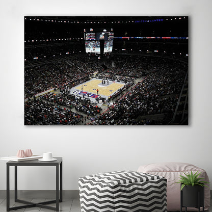 Barclays Center Stadium, Stadium Canvas, Sport Art, Gift for him, Man Cave Decor, Art Print, Canvas Print Wall Art